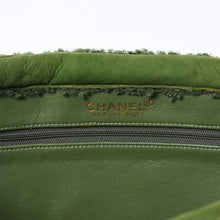 Load image into Gallery viewer, CHANEL シャネル ハンドバッグ 5番台 ココマーク ムートン シアリング グリーン アンティークゴールド金具 美品 中古 4b013532