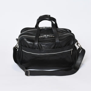 CHROME HEARTS クロムハーツ DIAPER BAG ダイパーバッグ マザーズバッグ ダガー クロスボール レザー シルバー925 美品 中古 4b-013118