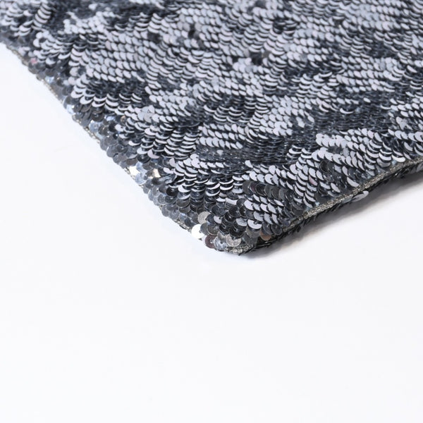CHANEL シャネル スパンコール ハンドバッグ 5番台 ココマーク ラインストーン シルバー クリア シルバー金具 美品 中古 4b013564