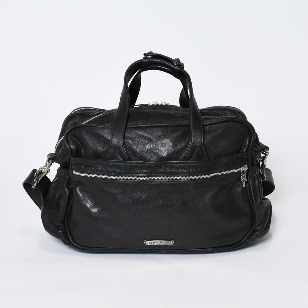 CHROME HEARTS DIAPER BAG Mother's Bag Dagger Cross Ball Leather Silver 925 Good Condition Used 4b-013118