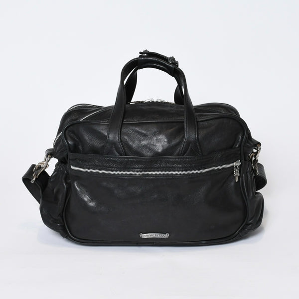 CHROME HEARTS クロムハーツ DIAPER BAG ダイパーバッグ マザーズバッグ ダガー クロスボール レザー シルバー925 美品 中古 4b-013118
