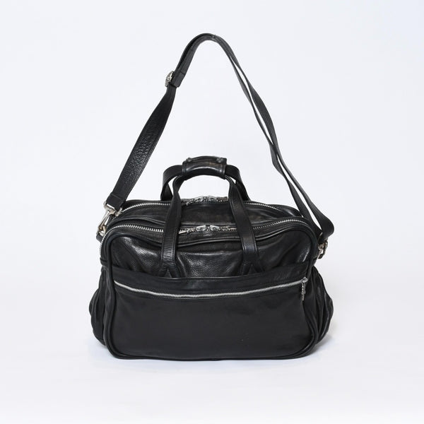 CHROME HEARTS クロムハーツ DIAPER BAG ダイパーバッグ マザーズバッグ ダガー クロスボール レザー シルバー925 美品 中古 4b-013118