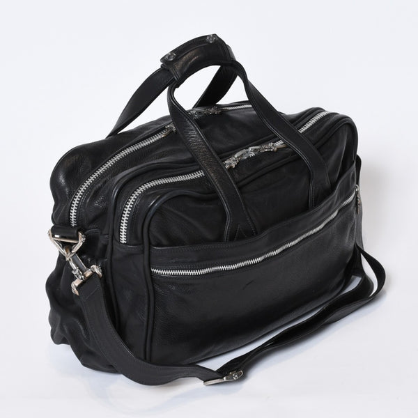 CHROME HEARTS クロムハーツ DIAPER BAG ダイパーバッグ マザーズバッグ ダガー クロスボール レザー シルバー925 美品 中古 4b-013118