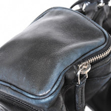 Load image into Gallery viewer, PRADA プラダ 三角ロゴ ショルダーバッグ BT3307 ブラック レザー シルバー金具 美品 中古 4b013429