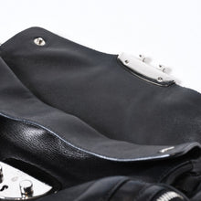 Load image into Gallery viewer, PRADA プラダ 三角ロゴ ショルダーバッグ BT3307 ブラック レザー シルバー金具 美品 中古 4b013429