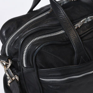 CHROME HEARTS クロムハーツ DIAPER BAG ダイパーバッグ マザーズバッグ ダガー クロスボール レザー シルバー925 美品 中古 4b-013118