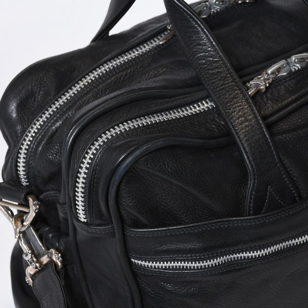 CHROME HEARTS クロムハーツ DIAPER BAG ダイパーバッグ マザーズバッグ ダガー クロスボール レザー シルバー925 美品 中古 4b-013118