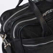 Load image into Gallery viewer, CHROME HEARTS クロムハーツ DIAPER BAG ダイパーバッグ マザーズバッグ ダガー クロスボール レザー シルバー925 美品 中古 4b-013118