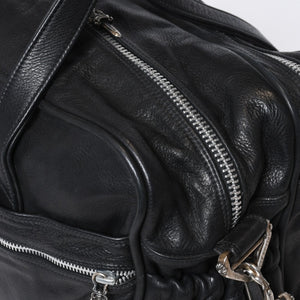 CHROME HEARTS クロムハーツ DIAPER BAG ダイパーバッグ マザーズバッグ ダガー クロスボール レザー シルバー925 美品 中古 4b-013118