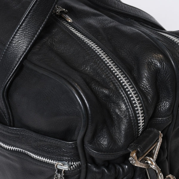 CHROME HEARTS クロムハーツ DIAPER BAG ダイパーバッグ マザーズバッグ ダガー クロスボール レザー シルバー925 美品 中古 4b-013118