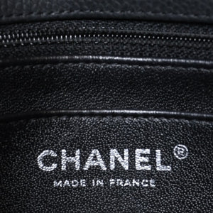 極美品 CHANEL シャネル ミニマトラッセ17 チェーンショルダーバッグ 7番台 ココマーク キャビアスキン ブラック 中古 4b013021