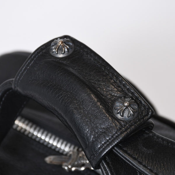CHROME HEARTS クロムハーツ DIAPER BAG ダイパーバッグ マザーズバッグ ダガー クロスボール レザー シルバー925 美品 中古 4b-013118
