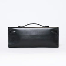 Load image into Gallery viewer, 極美品 HERMES エルメス KELLY CUT ケリーカット ハンドバッグ ヴォースイフト ブラック シルバー金具 □L刻印 中古 4b013533