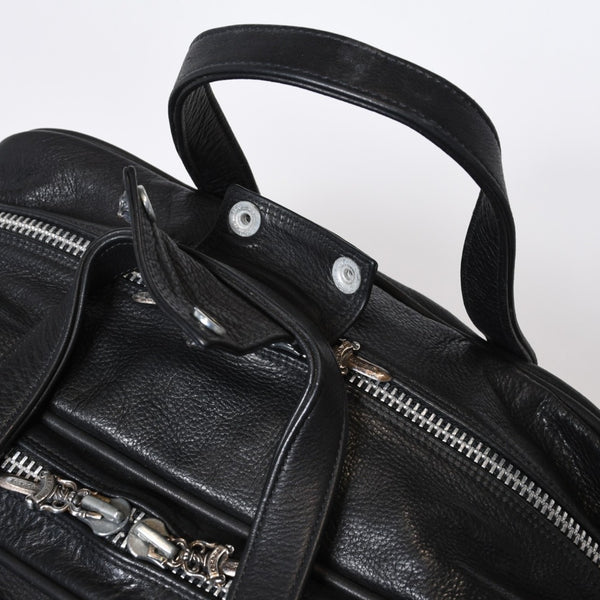 CHROME HEARTS クロムハーツ DIAPER BAG ダイパーバッグ マザーズバッグ ダガー クロスボール レザー シルバー925 美品 中古 4b-013118