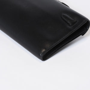 極美品 HERMES エルメス KELLY CUT ケリーカット ハンドバッグ ヴォースイフト ブラック シルバー金具 □L刻印 中古 4b013533