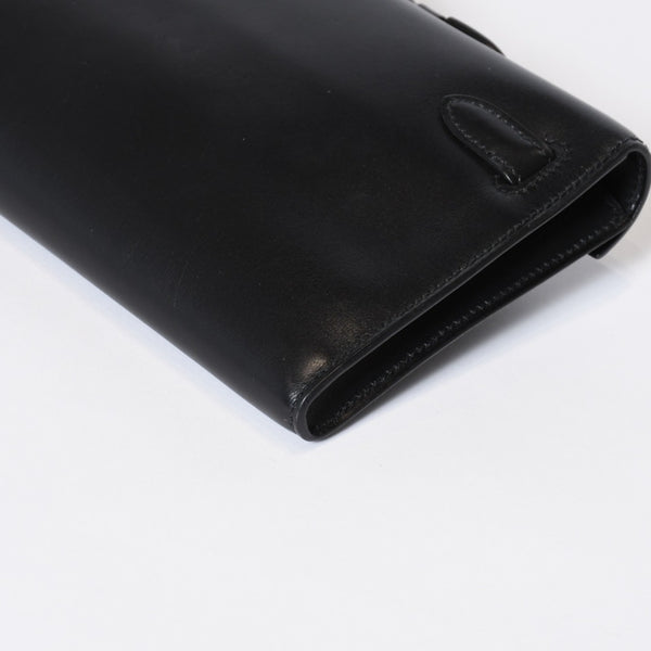 極美品 HERMES エルメス KELLY CUT ケリーカット ハンドバッグ ヴォースイフト ブラック シルバー金具 □L刻印 中古 4b013533