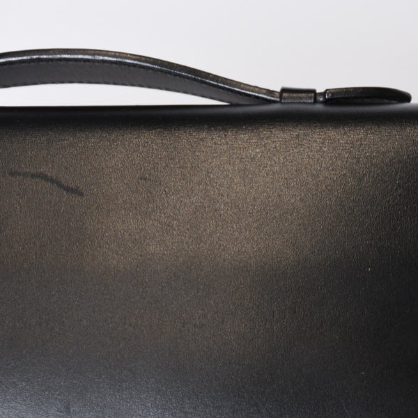 極美品 HERMES エルメス KELLY CUT ケリーカット ハンドバッグ ヴォースイフト ブラック シルバー金具 □L刻印 中古 4b013533
