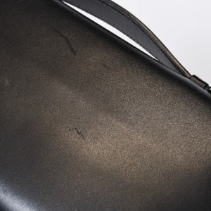 極美品 HERMES エルメス KELLY CUT ケリーカット ハンドバッグ ヴォースイフト ブラック シルバー金具 □L刻印 中古 4b013533