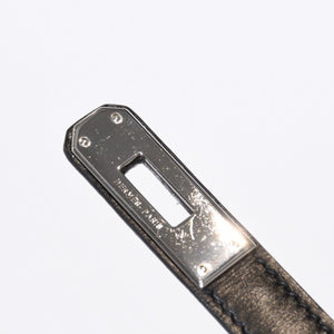 極美品 HERMES エルメス KELLY CUT ケリーカット ハンドバッグ ヴォースイフト ブラック シルバー金具 □L刻印 中古 4b013533