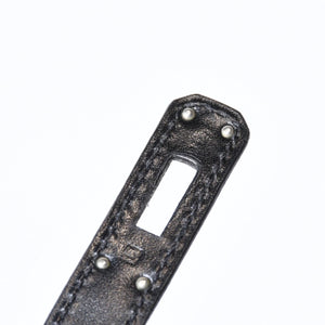 極美品 HERMES エルメス KELLY CUT ケリーカット ハンドバッグ ヴォースイフト ブラック シルバー金具 □L刻印 中古 4b013533