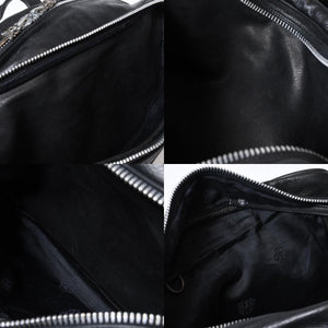 CHROME HEARTS クロムハーツ DIAPER BAG ダイパーバッグ マザーズバッグ ダガー クロスボール レザー シルバー925 美品 中古 4b-013118