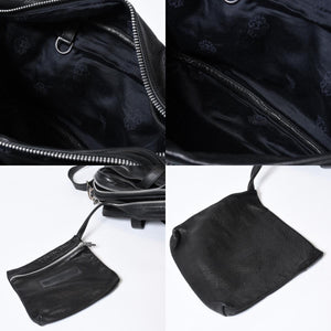 CHROME HEARTS クロムハーツ DIAPER BAG ダイパーバッグ マザーズバッグ ダガー クロスボール レザー シルバー925 美品 中古 4b-013118