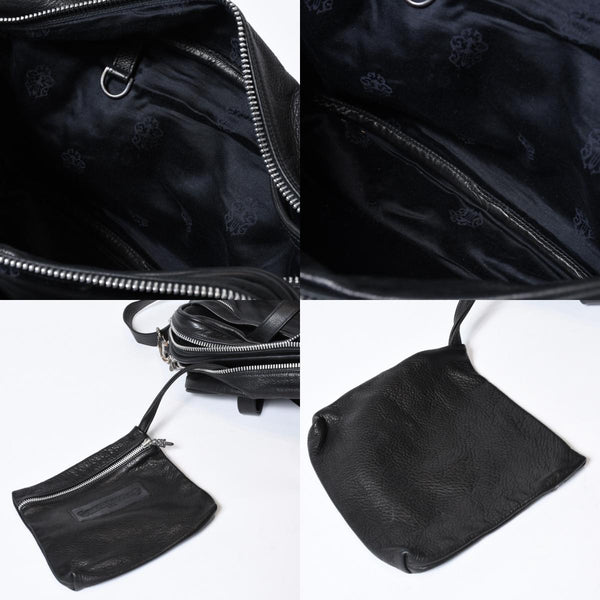 CHROME HEARTS クロムハーツ DIAPER BAG ダイパーバッグ マザーズバッグ ダガー クロスボール レザー シルバー925 美品 中古 4b-013118