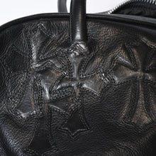 Load image into Gallery viewer, CHROME HEARTS クロムハーツ GYM MD ジムバッグ ミディアム ハンドバッグ オールド セメタリークロスパッチ 14パッチ 美品 中古 4b013115