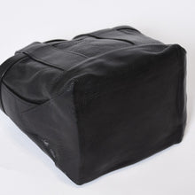 Load image into Gallery viewer, CHROME HEARTS クロムハーツ ミニハンドバッグ CHクロスパッチ 1パッチ カーフレザー ブラック ブルー 美品 中古 4b013116