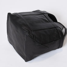 Load image into Gallery viewer, CHROME HEARTS クロムハーツ ミニハンドバッグ CHクロスパッチ 1パッチ カーフレザー ブラック ブルー 美品 中古 4b013116