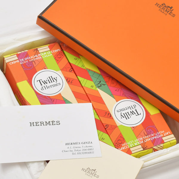 新品未使用 HERMES エルメス ツイリードゥエルメス ボディシャワークリーム モイスチャーライジング ボディーローション 中古 4b13130
