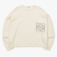 Load image into Gallery viewer, 極美品 LOEWE ロエベ アナグラム クルーネック H526Y14KDK ベージュ コットン ポリウレタン ビスコース サイズM 中古 4b013322