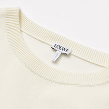 Load image into Gallery viewer, 極美品 LOEWE ロエベ アナグラム クルーネック H526Y14KDK ベージュ コットン ポリウレタン ビスコース サイズM 中古 4b013322