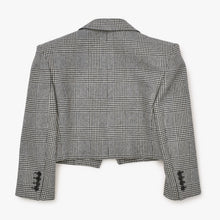 Load image into Gallery viewer, 極美品 SAINT LAURENT イヴサンローラン マルチカラー 千鳥柄 ホワイト ブラック サイズ34 中古 4b013328
