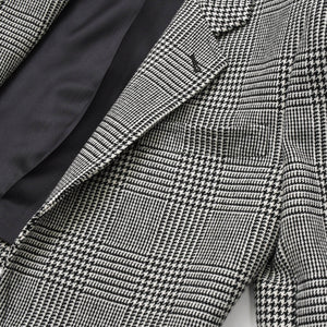 極美品 SAINT LAURENT イヴサンローラン マルチカラー 千鳥柄 ホワイト ブラック サイズ34 中古 4b013328