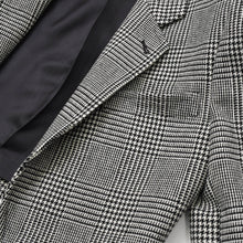 Load image into Gallery viewer, 極美品 SAINT LAURENT イヴサンローラン マルチカラー 千鳥柄 ホワイト ブラック サイズ34 中古 4b013328