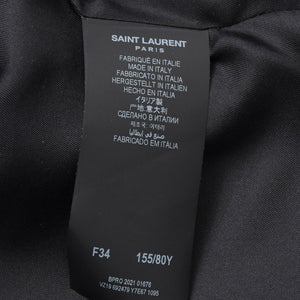 極美品 SAINT LAURENT イヴサンローラン マルチカラー 千鳥柄 ホワイト ブラック サイズ34 中古 4b013328