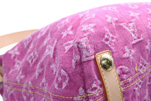 Load image into Gallery viewer, 新品同様 LOUIS VUITTON ルイヴィトン バギーPM ワンショルダーバッグ M95212 モノグラム デニム レザー ピンク 中古 4b013365