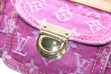 Load image into Gallery viewer, 新品同様 LOUIS VUITTON ルイヴィトン バギーPM ワンショルダーバッグ M95212 モノグラム デニム レザー ピンク 中古 4b013365