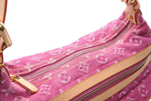 Load image into Gallery viewer, 新品同様 LOUIS VUITTON ルイヴィトン バギーPM ワンショルダーバッグ M95212 モノグラム デニム レザー ピンク 中古 4b013365