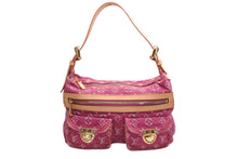 Load image into Gallery viewer, 新品同様 LOUIS VUITTON ルイヴィトン バギーPM ワンショルダーバッグ M95212 モノグラム デニム レザー ピンク 中古 4b013365