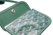 Load image into Gallery viewer, 極美品 GOYARD ゴヤール ハンドバッグ アンジュ ミニポーチ付き リバーシブル グリーン ヘリンボーン柄 PVC レザー 中古 4b013077