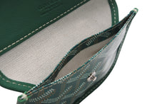 Load image into Gallery viewer, 極美品 GOYARD ゴヤール ハンドバッグ アンジュ ミニポーチ付き リバーシブル グリーン ヘリンボーン柄 PVC レザー 中古 4b013077