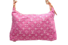 Load image into Gallery viewer, 新品同様 LOUIS VUITTON ルイヴィトン バギーPM ワンショルダーバッグ M95212 モノグラム デニム レザー ピンク 中古 4b013365