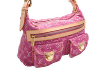 Load image into Gallery viewer, 新品同様 LOUIS VUITTON ルイヴィトン バギーPM ワンショルダーバッグ M95212 モノグラム デニム レザー ピンク 中古 4b013365