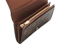 Load image into Gallery viewer, 新品未使用 LOUIS VUITTON ルイヴィトン ポルトモネ ビエ トレゾール コンパクトウォレット 二つ折り財布 M61736 モノグラム 中古 4b013203