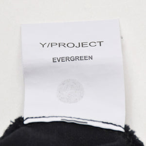 Y/PROJECT ワイ・プロジェクト ロングスリーブT ブラック コットン サイズS 美品 中古 4b013455