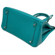 Load image into Gallery viewer, 極美品 HERMES エルメス バーキン30 ハンドバッグ エプソン ブルーパオン シルバー金具 X刻印 中古 4b013470