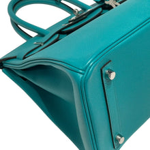 Load image into Gallery viewer, 極美品 HERMES エルメス バーキン30 ハンドバッグ エプソン ブルーパオン シルバー金具 X刻印 中古 4b013470