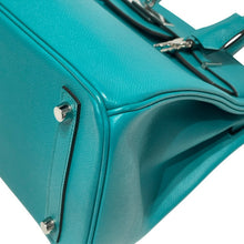 Load image into Gallery viewer, 極美品 HERMES エルメス バーキン30 ハンドバッグ エプソン ブルーパオン シルバー金具 X刻印 中古 4b013470
